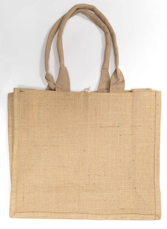 Jute Tote Bag (custom made to order)