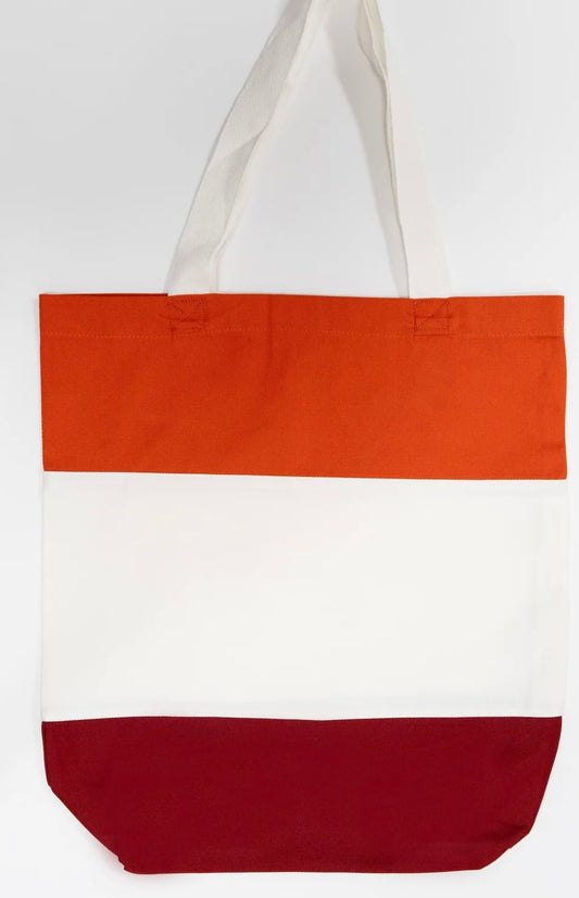 Color Block Tote Bag (custom made to order )